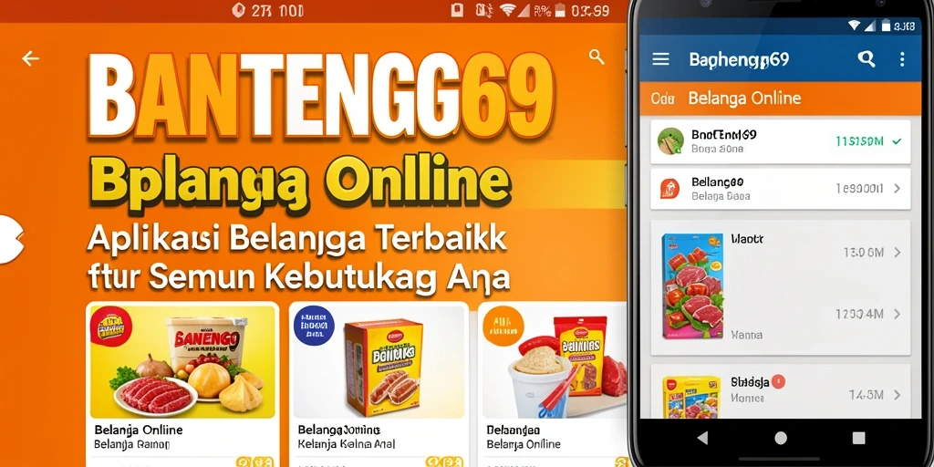 Tampilan antarmuka pengguna BANTENG69 yang intuitif untuk belanja online.
