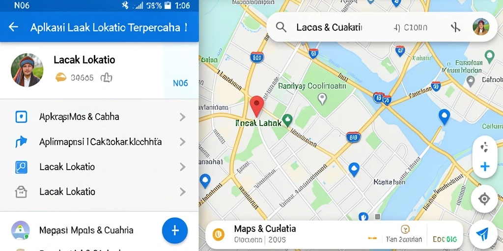Tampilan antarmuka N06 untuk Lacak Lokasi yang intuitif dan informatif.